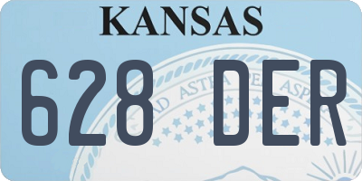 KS license plate 628DER
