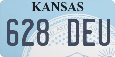 KS license plate 628DEU