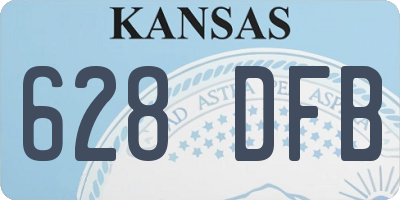 KS license plate 628DFB