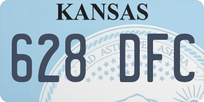 KS license plate 628DFC