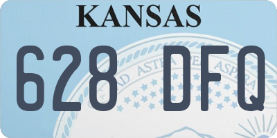KS license plate 628DFQ