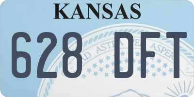 KS license plate 628DFT