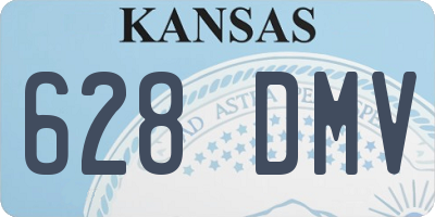 KS license plate 628DMV