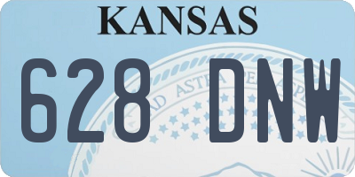 KS license plate 628DNW