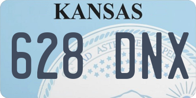 KS license plate 628DNX