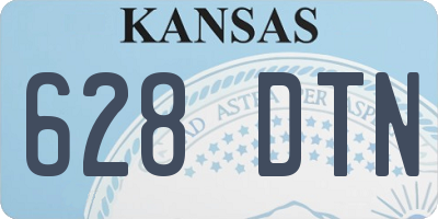 KS license plate 628DTN