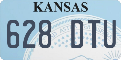 KS license plate 628DTU