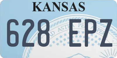 KS license plate 628EPZ
