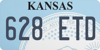 KS license plate 628ETD