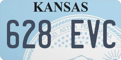 KS license plate 628EVC
