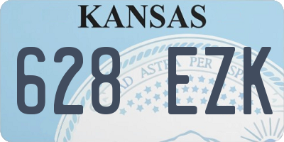 KS license plate 628EZK
