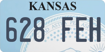 KS license plate 628FEH
