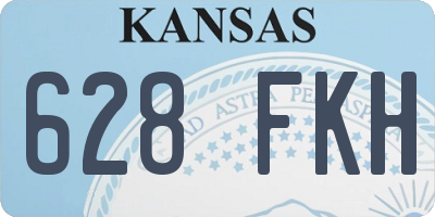 KS license plate 628FKH