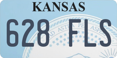 KS license plate 628FLS