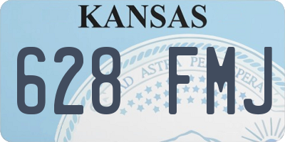 KS license plate 628FMJ