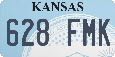 KS license plate 628FMK