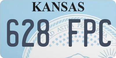 KS license plate 628FPC