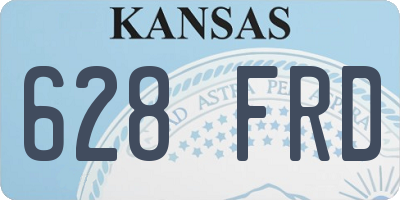 KS license plate 628FRD