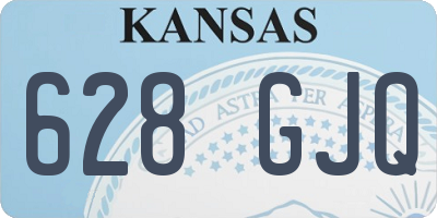 KS license plate 628GJQ