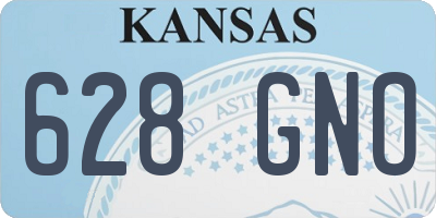 KS license plate 628GNO