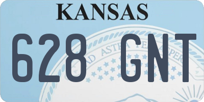 KS license plate 628GNT