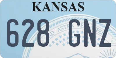 KS license plate 628GNZ