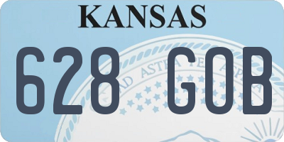 KS license plate 628GOB