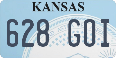 KS license plate 628GOI
