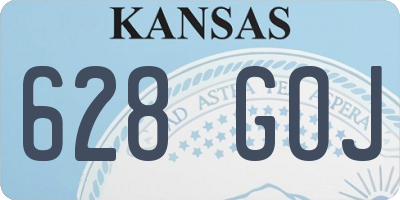 KS license plate 628GOJ