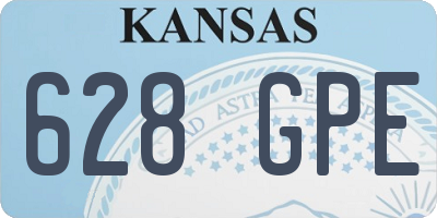 KS license plate 628GPE