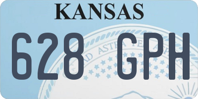 KS license plate 628GPH