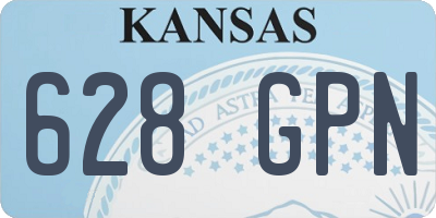 KS license plate 628GPN