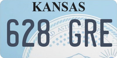 KS license plate 628GRE