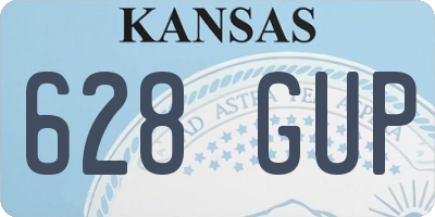 KS license plate 628GUP