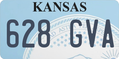 KS license plate 628GVA