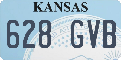 KS license plate 628GVB