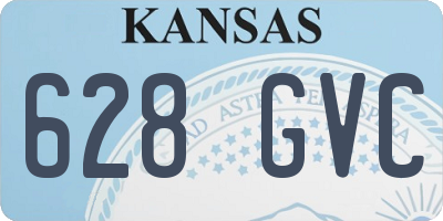 KS license plate 628GVC