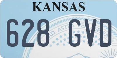 KS license plate 628GVD