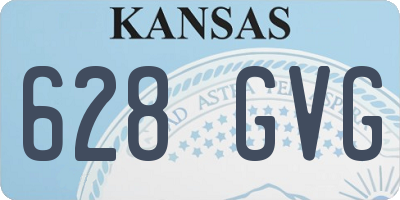 KS license plate 628GVG