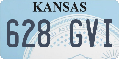 KS license plate 628GVI
