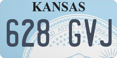 KS license plate 628GVJ