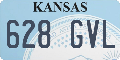 KS license plate 628GVL