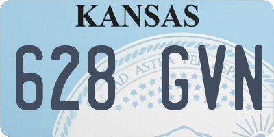 KS license plate 628GVN