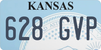 KS license plate 628GVP