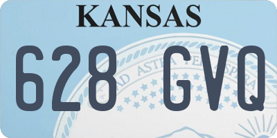 KS license plate 628GVQ