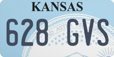 KS license plate 628GVS