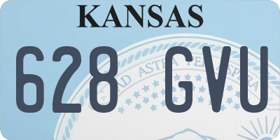 KS license plate 628GVU