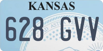 KS license plate 628GVV