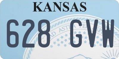 KS license plate 628GVW