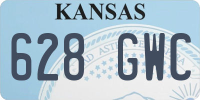 KS license plate 628GWC